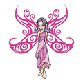 Purple Fairy Temporary Tattoo